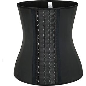 Latex Waist Trainer for Women 9 Steel Boned Waist Cincher Underbust Corsets and Bustiers Body Shaper 4 Hooks