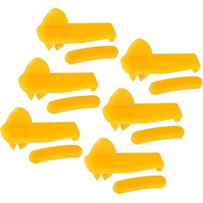 Motoforti Universal Tire Changer Demount Head Plastic Insert, Plastic, Yellow, 6 Set
