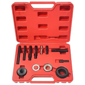 Sutekus Power Steering Pulley Puller and Installer Kit Alternator AC Pulley Puller & Installer for GM Ford Chrysler Engines and Water Pump Vacuum Pump Pulleys
