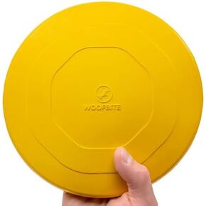 "Indestructible Dog Disc - Lifetime Replacement - Medium & Large Breed - Ultra Durable for Aggressive Chewers - Tough & Strong, Heavy Duty Natural Rubber Toy - Fetch, Tug, & Chew - 8in