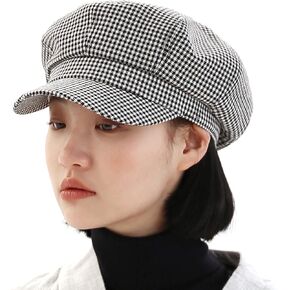 UNDERCONTROL Vintage Bio washed Cotton Classic Octagonal Pattern 4 Seasons Unisex Painter Beret Castro Brim Hunting Hat