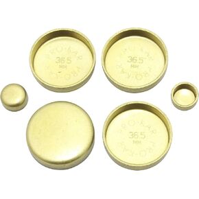 DNJ FPS800 Brass Freeze Plug Set for 1993-2006 / Audi, Volkswagen / 1.8L, 2.0L / L4 / 20V, 8V / DOHC, SOHC / 121cid / ABA, AEB, AEG, AMB, AMU, APH, ATC, ATW, AVH/Turbocharged