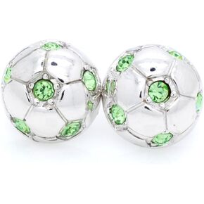 POST SOCCER BALL EARRINGS, Crystal HALF SOCCER BALL EARRINGS in Kuwait