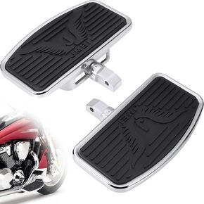 Adjustable Motorcycle Floorboards, Rider/Driver/Passenger Footboards Footrest Universal Foot Pegs Front/Rear Pedal for Honda VTX1300/1800 Shadow 1100 Yamaha V Star 650 Suzuki C50 Kawasaki Accessories