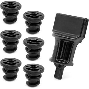 6 pack Oil Drain Plug And 1 pack oil drain removal tool compatible with Volkswagen 1.8L 2.0L Petrol replacement for Audi Golf Passat, OEM# 06L103801
