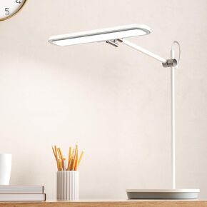 LED Desk Lamp with CRI 98, Advanced Eye-Caring Bright Desk Light for Crafting, Kids Studying & Home Office, Multi-Angle Adjustable, Dimmable Full Spectrum with Touch & Gesture Control