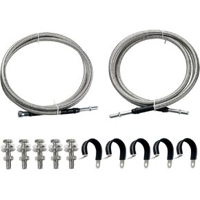 819-816 Fuel Lines Kit Compatible with Chevrolet Silverado 1500 2500 3500 2004-2010, Compatible with GMC Sierra 1500 2500 3500 2004-2010 Flexible Stainless Steel Braided Fuel Line