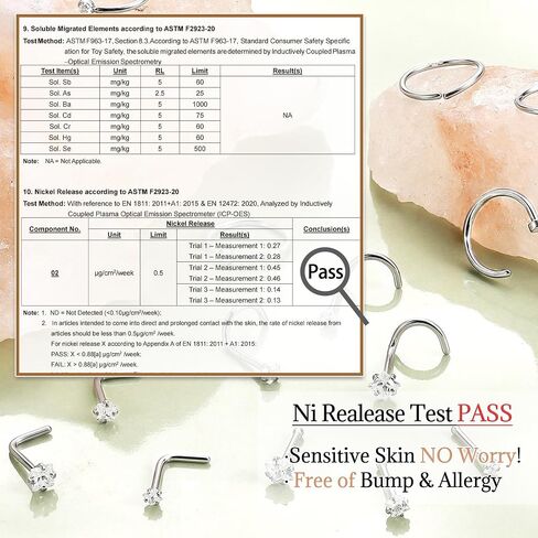 UBGICIG 17 Pcs/18 Pcs Nose Rings Hoop and Nose Studs Sets for Women - 316L Surgical Stainless Steel Screw Silver Gold Black L Shaped Nose Stud Hypoallergenic Nostril Piercing Jewelry for Women Men in Saudi Arabia