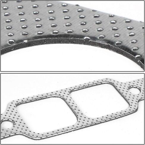 DNA Motoring GKTSET-MOPARBB-V8 Aluminum Exhaust Manifold Header Gasket Set Replacement,Metallic in Saudi Arabia