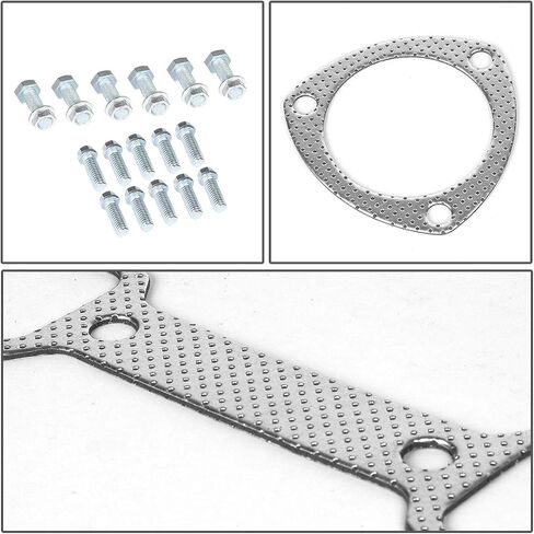 DNA Motoring GKTSET-MOPARBB-V8 Aluminum Exhaust Manifold Header Gasket Set Replacement,Metallic in Saudi Arabia