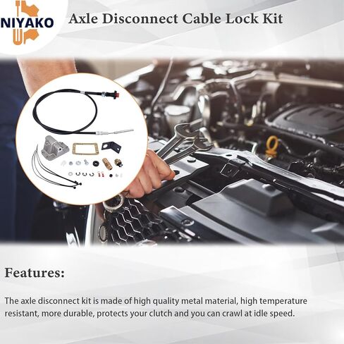 Axle Disconnect Cable Lock Kit Replacement# PSL400 Fit 1994-2002 Ram 1500 2500 3500 in Saudi Arabia