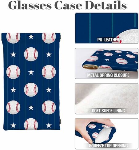 Beabes Ladybug Glasses Case, Eyeglass Case PU Leather Sunglasses Organizer Eyeglass Cases Glasses Cases Pouch For Men Women in Kuwait