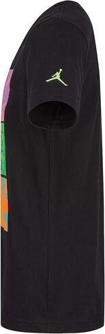 تي شيرت HBR Stack للأولاد من جوردن (للأطفال الكبار) أسود MD (10-12 طفل كبير) in Kuwait