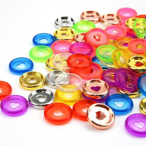 80 قطعة من أقراص تجليد الكتب البلاستيكية، 10 ألوان أقراص توسيع Discbound حلقات ربط القلب لمخططي أجهزة الكمبيوتر المحمولة DIY in Kuwait