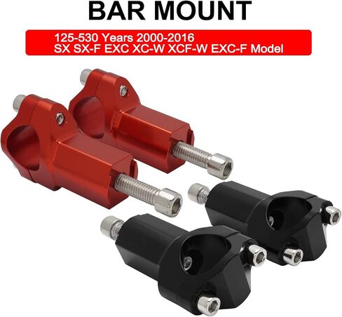 1 1/8 بوصة 28 مم CNC للدراجات النارية المقود الناهض المشبك محول تركيب متوافق مع CR125R CRF250R CRF450R CRF450L CRF450RX CRF450RL KX125 KX250 KX450F RMZ250 أسود in Kuwait