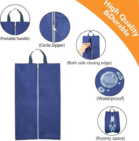 6Pack Shoe Bags for Travel XX-Large Shoe Bags for Women & Men Shoe Organizer Bag for Packing with Zipper in Saudi Arabia