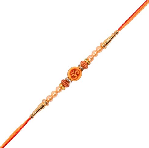 Rakhi/Rakhi for Brother/Rudraksha Rakhi/Send rakhi to USA/Rakhi for Brother with Gift Set/Rakhi Bracelet/rakhi for brother and bhabhi/Rakhi Set in Saudi Arabia
