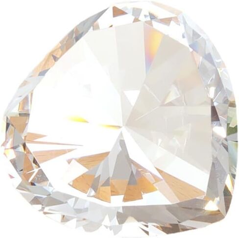 60mm/2.36in Heart Shape Crystal Diamond Glass Gems Paperweight for Home Office Decor Valentine's Day Gift Wedding (Blue) in Saudi Arabia