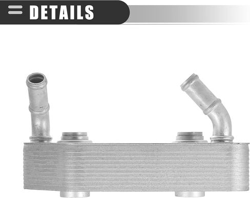 Motoforti Automatic Transmission Oil Cooler, Gearbox Oil Cooler, for Volkswagen Jetta Golf Beetle 1998-2005, Aluminum, No.096409061G, Silver Tone in Saudi Arabia