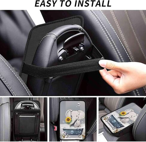 Universal Car Center Console Cushion Pad, Cool Red Skull Soft Waterproof Car Center Console Cover Auto Armrest Seat Box Cover Protector for Most Vehicle SUV Truck Car in Saudi Arabia