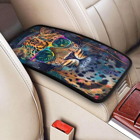 Universal Car Center Console Cushion Pad, Cool Red Skull Soft Waterproof Car Center Console Cover Auto Armrest Seat Box Cover Protector for Most Vehicle SUV Truck Car in Saudi Arabia