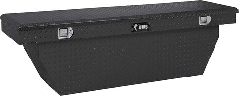 UWS TBSD-69-A-MB صندوق أدوات شاحنة بزاوية عميقة من الألومنيوم الأسود غير اللامع مقاس 69 بوصة in Kuwait