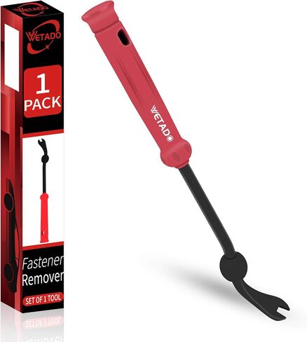 Wetado Auto Trim Removal Tool, Plastic Fastener Remover, Clip Removal Tool, Door Panel/Upholstery Remover - Easily Removes Plastic Fasteners, Reduces Damage to Panels and Loss of Clips in Saudi Arabia