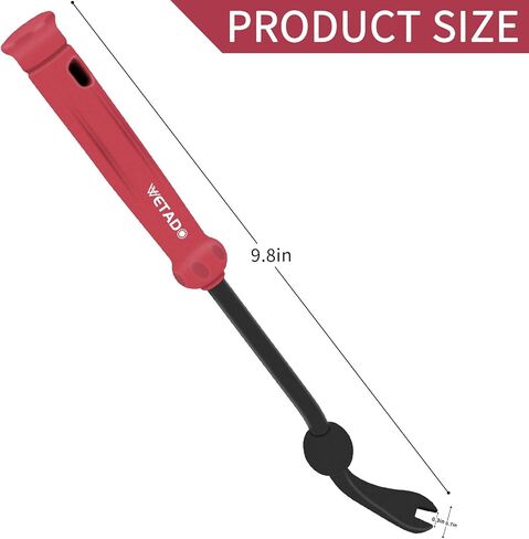 Wetado Auto Trim Removal Tool, Plastic Fastener Remover, Clip Removal Tool, Door Panel/Upholstery Remover - Easily Removes Plastic Fasteners, Reduces Damage to Panels and Loss of Clips in Saudi Arabia