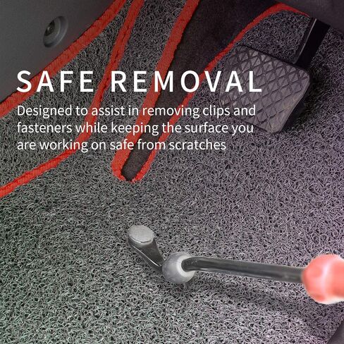 Wetado Auto Trim Removal Tool, Plastic Fastener Remover, Clip Removal Tool, Door Panel/Upholstery Remover - Easily Removes Plastic Fasteners, Reduces Damage to Panels and Loss of Clips in Saudi Arabia