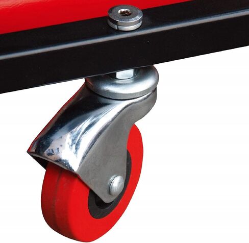 BIG RED TR6453 Torin Rolling Garage/Shop Creeper: 36" Padded Mechanic Cart with 4 Casters, Red, 4-wheel in Saudi Arabia