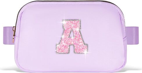 Graduation Gifts for Teens Kids Daughter Sister Her - Birthday Gifts for 3 4 5 6 7 8 9 10 11 12 13 Year Old Girls,Fanny Pack Crossbody Bag Belt Bag Cute Trendy Stuff | Lavender,Initial A in Saudi Arabia