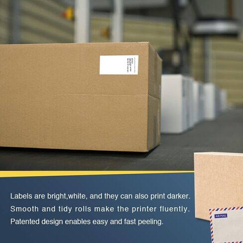 BETCKEY - Compatible Continuous Film Labels Replacement for Brother DK-2211 (1.1 in x 50 ft), Use with Brother QL Label Printers [6 Rolls] in Saudi Arabia