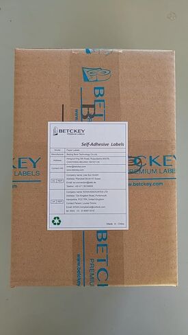 BETCKEY - Compatible Continuous Film Labels Replacement for Brother DK-2211 (1.1 in x 50 ft), Use with Brother QL Label Printers [6 Rolls] in Saudi Arabia