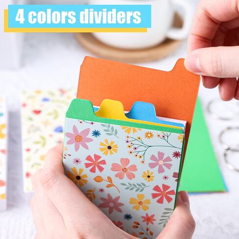 300 قطعة من بطاقات الفهرسة، بطاقات فهرسة مبطنة مع فواصل بطاقات فلاش مسطرة مع غطاء زهري دائري، بطاقات ملاحظات، بطاقات دراسية، بطاقات ملاحظات لمكتب التعلم المدرسي in Kuwait