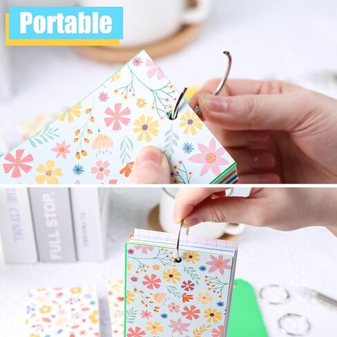 300 قطعة من بطاقات الفهرسة، بطاقات فهرسة مبطنة مع فواصل بطاقات فلاش مسطرة مع غطاء زهري دائري، بطاقات ملاحظات، بطاقات دراسية، بطاقات ملاحظات لمكتب التعلم المدرسي in Kuwait