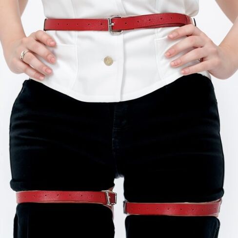 Women Punk Body Harness Belt Waist Lingerie Leg Garters Cage Thigh Party Wave Waist Club Carnival Accessory in Saudi Arabia