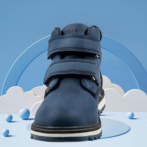 Kids' Hiking Work Boots for Boys Girls, Waterproof Outdoor Ankle Boots with Hook and Loop in Saudi Arabia