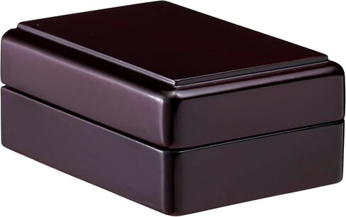 Luxury Piano Wood Pendant/Necklace Box for Jewelry - Ideal for Small Necklaces & Pendant - Rosewood Colored Pendant/Necklace Gift Box - Vanilla Colored Suede Interior Jewelry Box in Saudi Arabia
