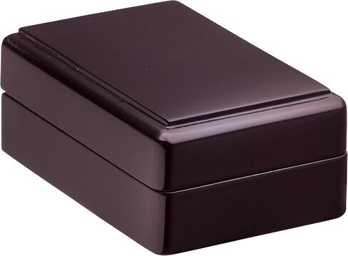 Luxury Piano Wood Pendant/Necklace Box for Jewelry - Ideal for Small Necklaces & Pendant - Rosewood Colored Pendant/Necklace Gift Box - Vanilla Colored Suede Interior Jewelry Box in Saudi Arabia