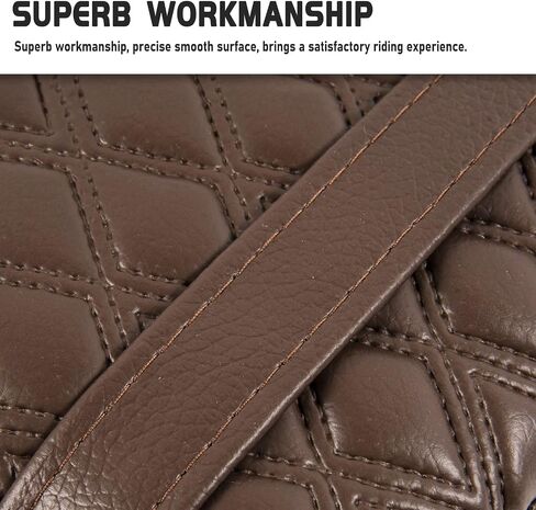 Motorcycle Rear Passenger Front Driver Pillion Seat Cover Cushion Pressure Relief Pad Compatible with H-onda Rebel CMX500 CMX300 CMX 500 300 2017-2024 18 19 20 21 22 23 (Front-Brown) in Saudi Arabia