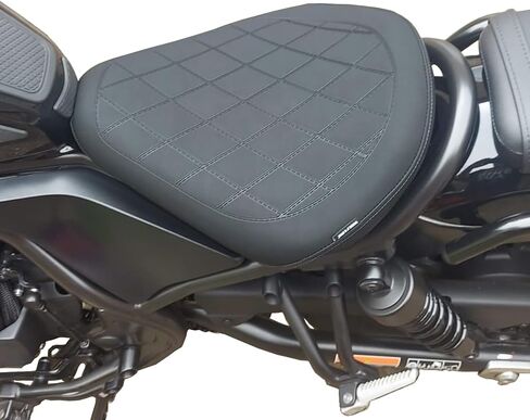 Motorcycle Rear Passenger Front Driver Pillion Seat Cover Cushion Pressure Relief Pad Compatible with H-onda Rebel CMX500 CMX300 CMX 500 300 2017-2024 18 19 20 21 22 23 (Front-Brown) in Saudi Arabia