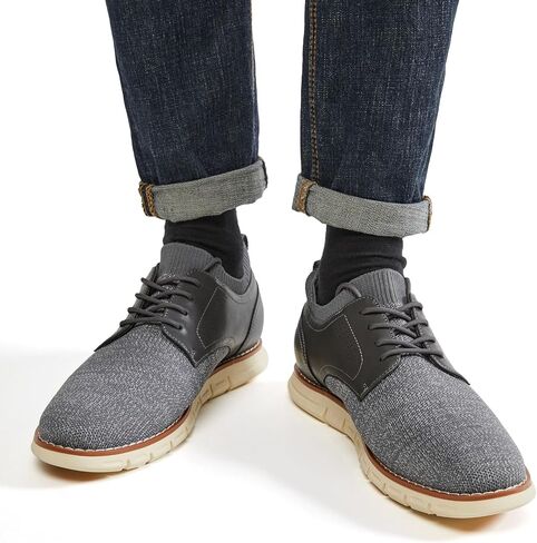 Men's Dress Sneakers Knit Oxford Shoes Lightweight Walking Shoes Casual Fashion Sneaker Comfortable Work Shoes in Saudi Arabia