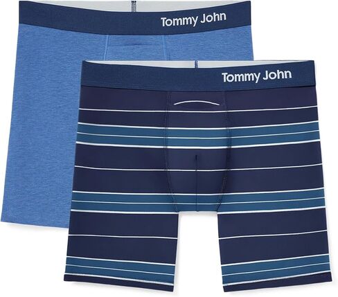 ملابس داخلية بوكسر للرجال من Tommy John مقاس 8 بوصات - بوكسر أساسي من القطن مع حقيبة محيطية داعمة in Kuwait