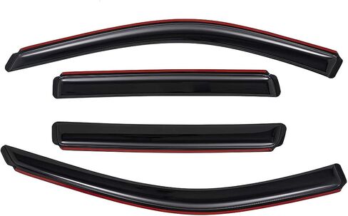 Lightronic WV194252 in-Channel Side Window Visor Deflector Rain Guard, Dark Smoke, 4-Pieces Set, Fits 2011-2021 Jeep Grand Cherokee in Saudi Arabia