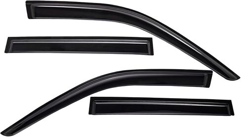 Lightronic WV194252 in-Channel Side Window Visor Deflector Rain Guard, Dark Smoke, 4-Pieces Set, Fits 2011-2021 Jeep Grand Cherokee in Saudi Arabia