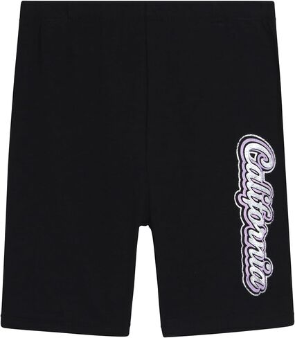 Real Love Girls' Bike Shorts Set - 2 Piece Cute Oversized T-Shirt and Bike Shorts - Matching Summer Outfit for Girls (7-12) in Saudi Arabia