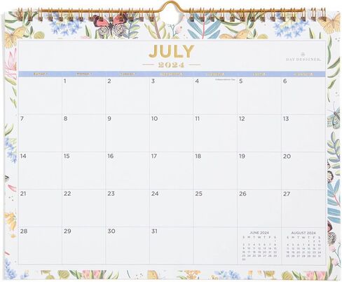Blue Sky Day Designer for 2024-2025 Academic Year Monthly Wall Calendar, 11' x 8.75', Wirebound, Flutter (136694-A25) in Saudi Arabia