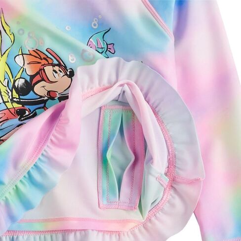 مجموعة ملابس السباحة دريم ويف ديزني ميني ماوس للفتيات الصغيرات من قطعتين (مقاس 2T) باللون الوردي in Kuwait