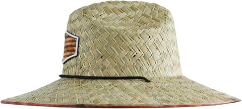 Men's Lifeguard Straw Hats Sun Hats Outdoor Hats Wide Brim Beach Swimming for Men in Kuwait