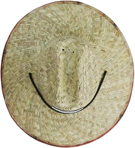 Men's Lifeguard Straw Hats Sun Hats Outdoor Hats Wide Brim Beach Swimming for Men in Kuwait
